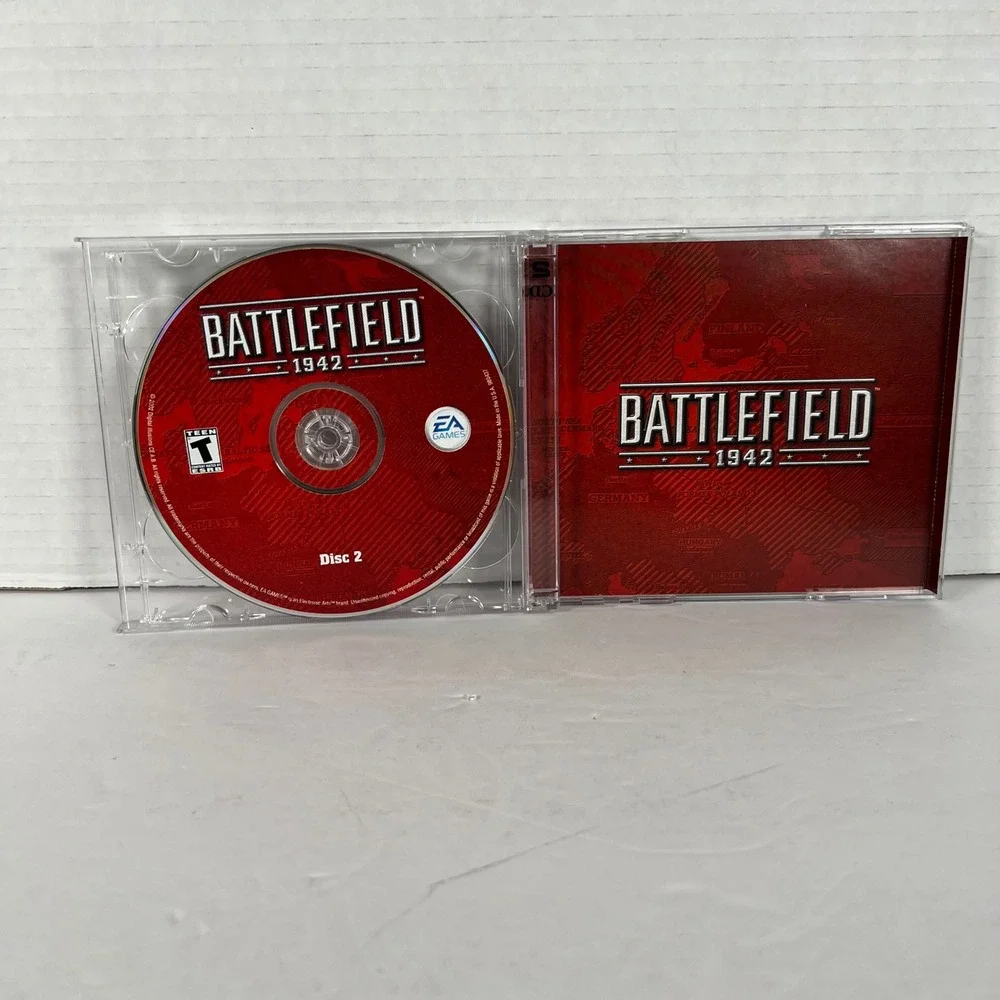 Battlefield 1942 The Road to Rome Expansion Pack‎ PC 2003 EA Games 2-Disc Jewel